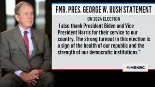 Former President George W. Bush releases statement congratulating President-elect Trump