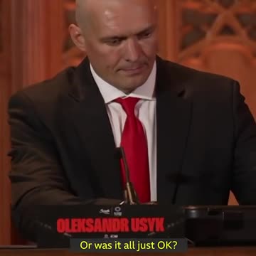 That answer from Oleksandr Usyk 🥶 #FuryUsyk2