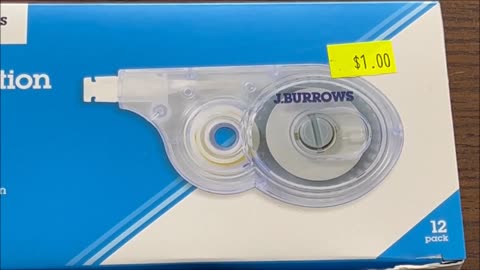 J Burrows Correction Tape Packshot vs Product