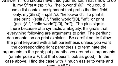 Is there a oneliner to get the first element of a split