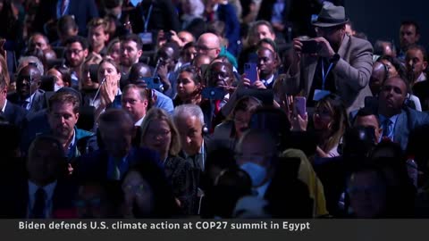 Biden reaffirms commitment to climate progress at COP27