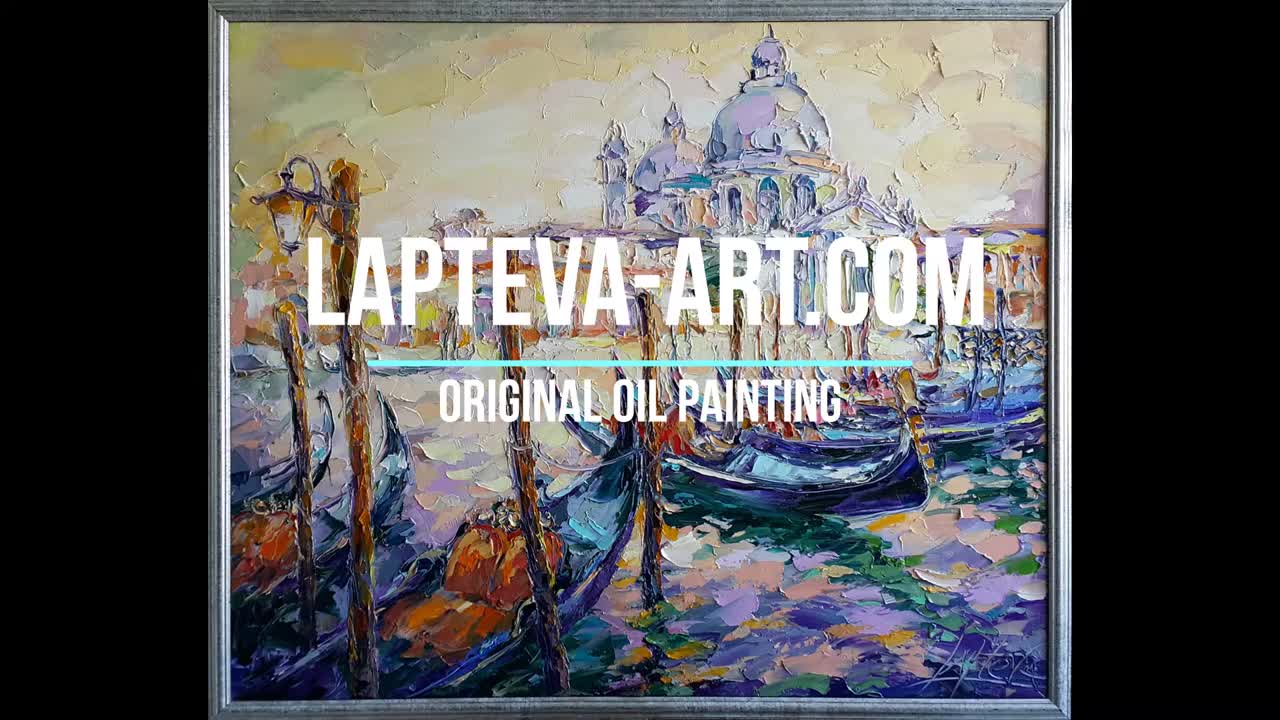 Painting by Viktoria Lapteva, Italian landscape, Italy, Venice