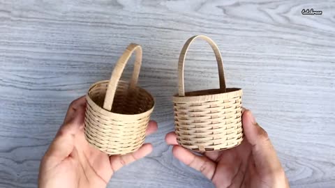 Realistic mini Basket From Cardboard Diy Handmade Cardboard craft | best display ideas