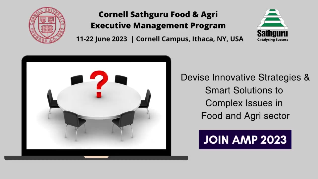 Cornell Sathguru Food and Agri Executive Management Program