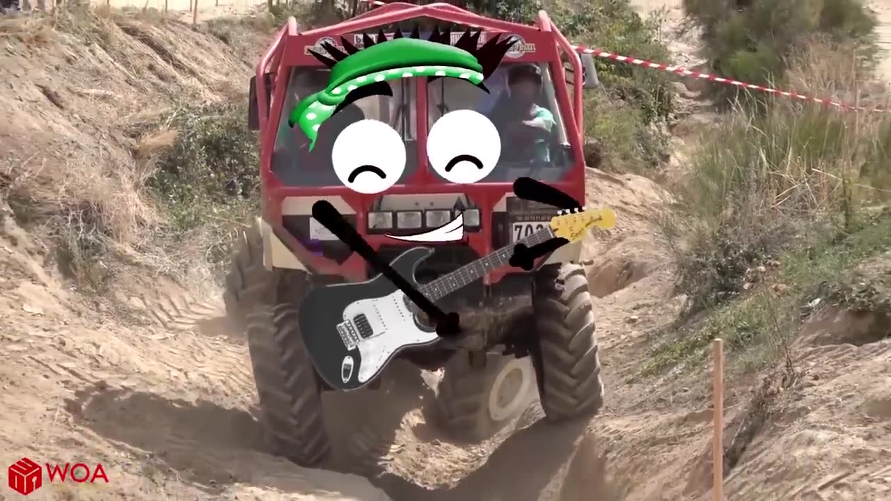 Off Road Truck Mud Race | Extrem off road 8X8 Truck Tatra - Woa Doodles Funny Videos