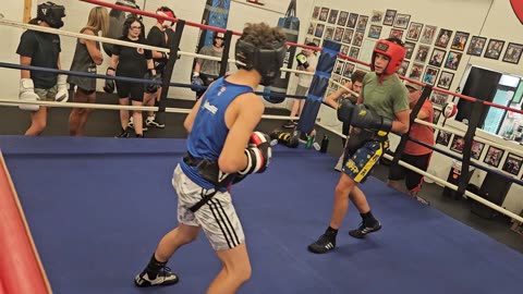 Joey sparring Tommy 1. 8/20/24