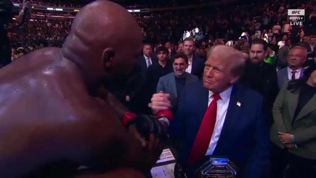 Jon Jones gave President Trump his belt