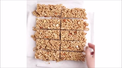 No Bake Honey Nut Cereal Bars