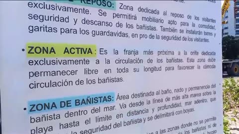 Se inicia la instalación de señalización de nuevas playas en Bocagrande