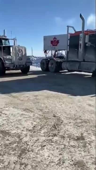 Truckers regroup outside of Ottawa!