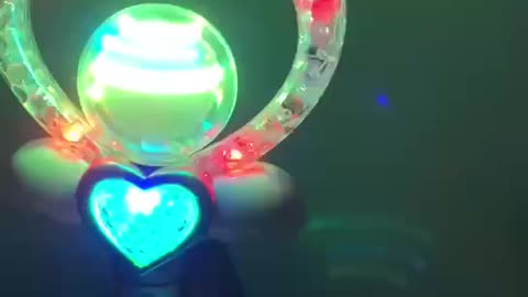 Luminous rotating rod