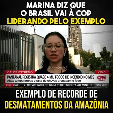 Marina diz que o Brasil vai à COP liderando pelo exemplo