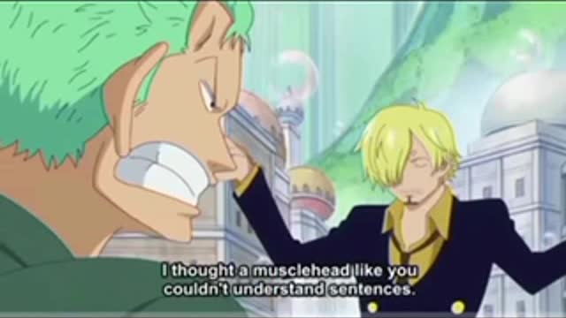 Zoro and sanji funny moments