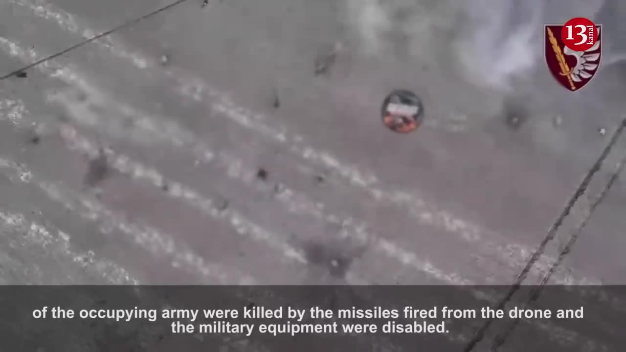 A large group of attacking Russians was ambushed in an open area - Lots of Russians were killed