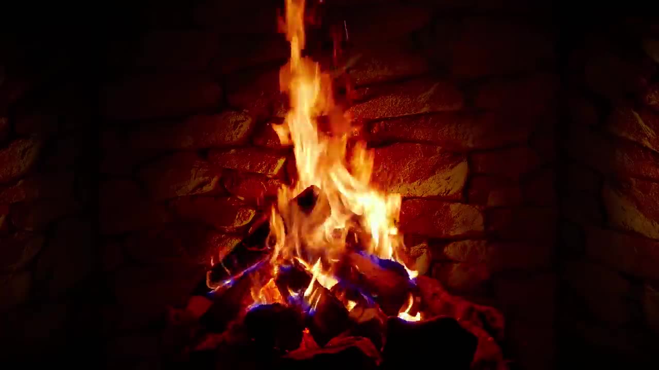 4K Relaxing Fireplace with Crackling Fire Sounds 🔥 - No Music - 4K UHD - 2 Hours Screensaver