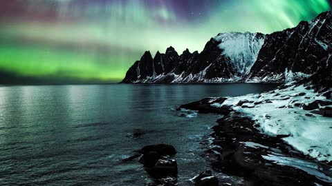 AURORA BOREALIS - Relaxing Calming Deep Sleep Music, Meditation Music, Yoga Music, Ambient Music