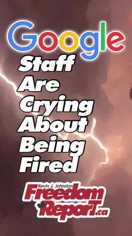 GOOGLE STAFF ARE BEING FIRED AND THEY ARE CRYING TO THE MAIN STREAM MEDIA ABOUT IT.