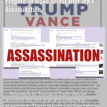 Fact Check: Trump Did NOT Release Statement Ordering Police To Make Arrest Over JFK's Assassination