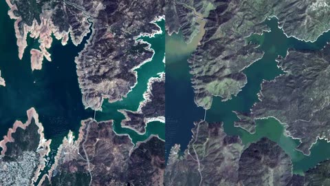 Satellite images capture scale of California floods