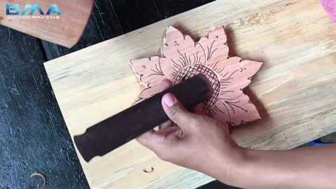 simple flower carving tutorial