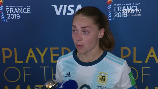 Estefania Banini – Player of the Match – Argentina v Japan