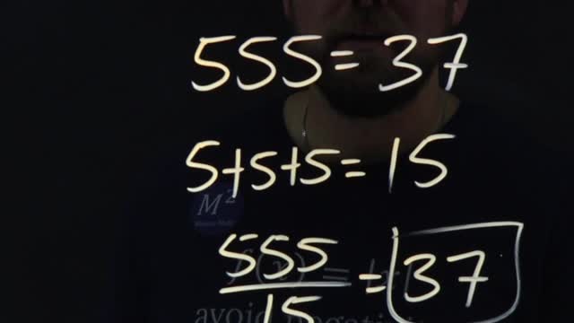 555=37? This math trick always works! | Minute Math Tricks 128 #shorts