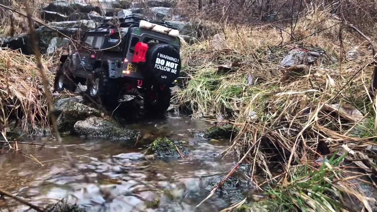 #26 Traxxas TRX4 Defender rain day2(no music) Rc car