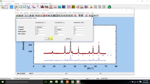 Full Tutorials Rietveld Refinement, Microstructural of Al3+ doping NiFe2O4 using FullProf Software
