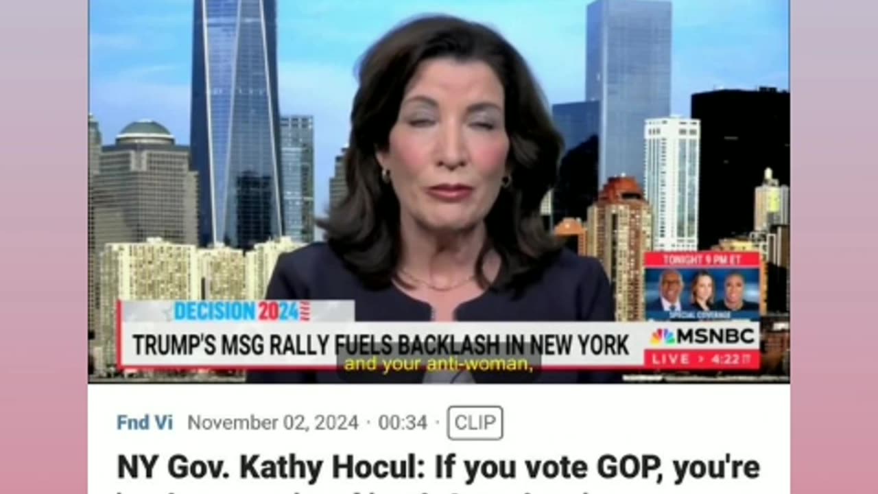 No Kathy hochul your wrong trump protect woman republican support woman 11/3/24