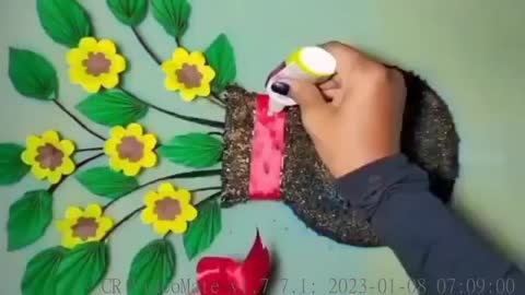 How To Make Cardboard Pot Craft IdeaEasy Wall Hanging Pot Craft @sweetcraftgallery4958