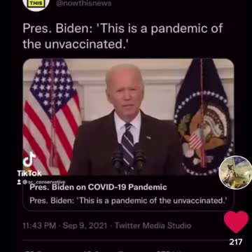 This is a pandemic of unvaccinated 🤪