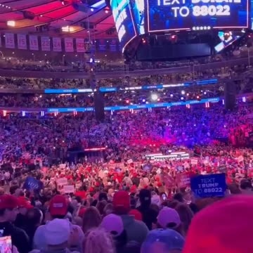 TRUMP: Madison Square Garden is filled to capacity with 75,000k people outside