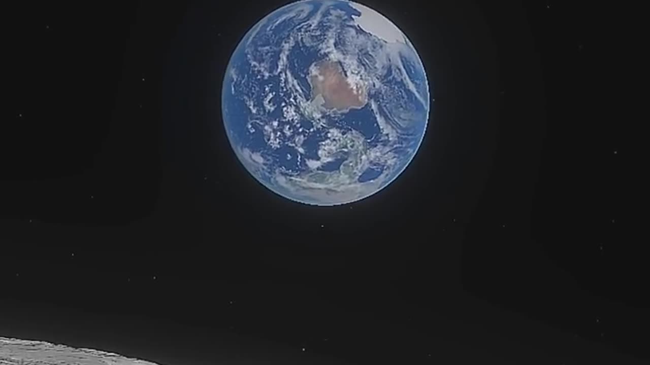 How earth looks from moon