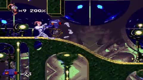 Earthworm Jim 2 (SNES) - Final Boss - Psycrow_Cut