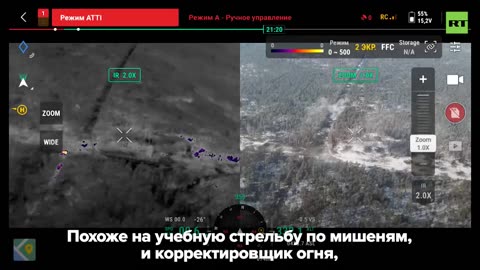 ‼️🇷🇺⚡️Как из миномётов, гаубиц и танков наносят удары по украинским позициям в районе Кременной.