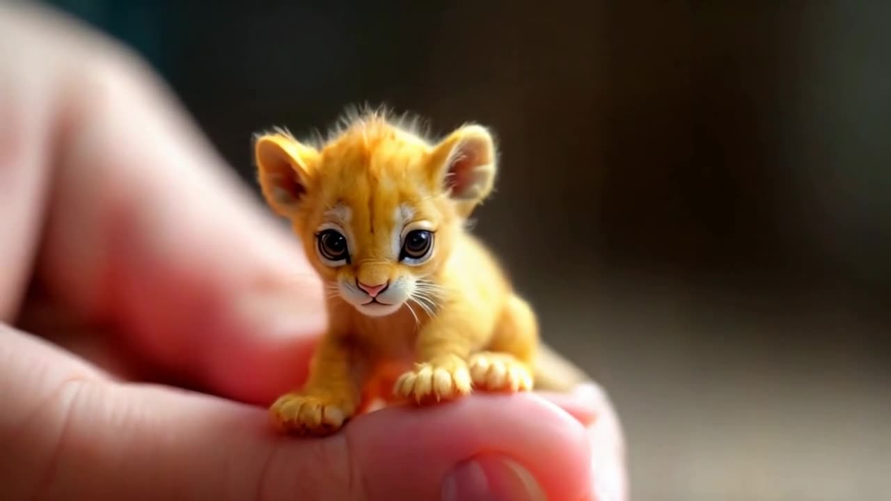 Oh My God😰Wait for and😳Smallest lion Ever Imagined😂 #viralcontent #shorts #animals #lion