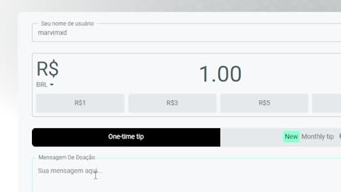 DOANDO R$ 1 PRA STREAMERS DESCONHECIDOS