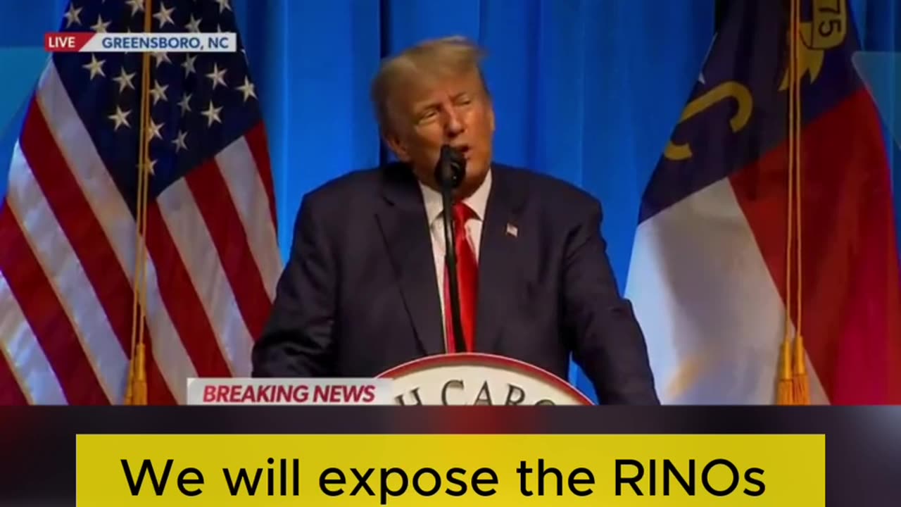 Trump speaks in North Carolina, “We will cast out the communists”. freemilesguo #trump