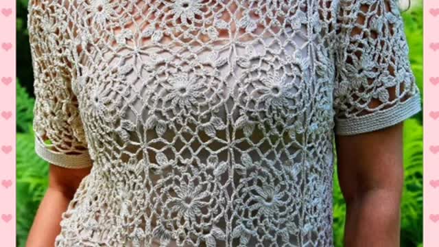 Blusa Veronica all'uncinetto fai da te con la schema inclusa