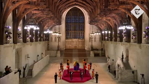 Last mourner in queue files past Queen Elizabeth II's coffin as lying in state closes