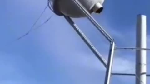 Oh, my God, the water tower just fell