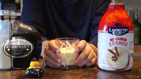 Eugene Weyer - Sheridans Layered Coffee Liqueur & Lucerne Eggnog