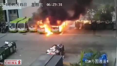 Chinese Made EV Shuttle Buses..