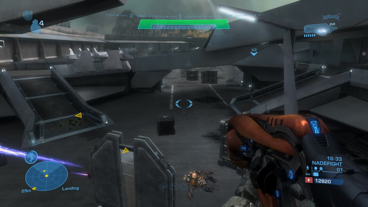 Halo Reach (MCC) Nadefight on Courtyard Map