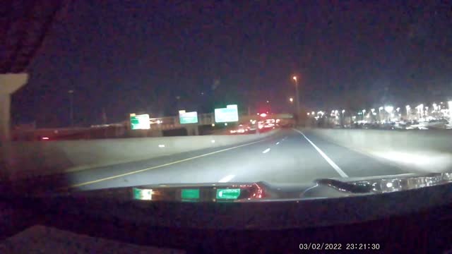Semi Truck Rolls Over on the Interstate