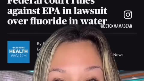 “ Federal court rules against EPA in lawsuit over fluoride in water 💥