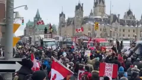 Ottawa Freedom Convoy - Heavy Police Presence Feb 6th