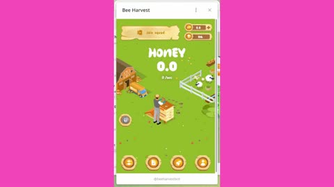 new mining bot telegram bee harvert
