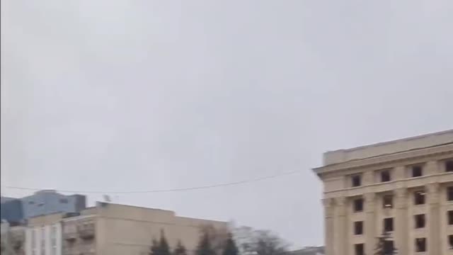 Another video with the consequences of a strike in the center of Kharkov