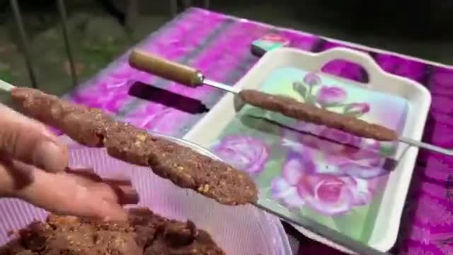 Mouthwatering Seekh Kabab With Forest Yak Meat Living In The Mountains